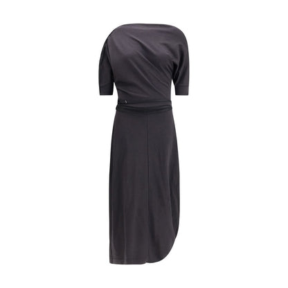 Lemaire Gray Wool Casual Dress