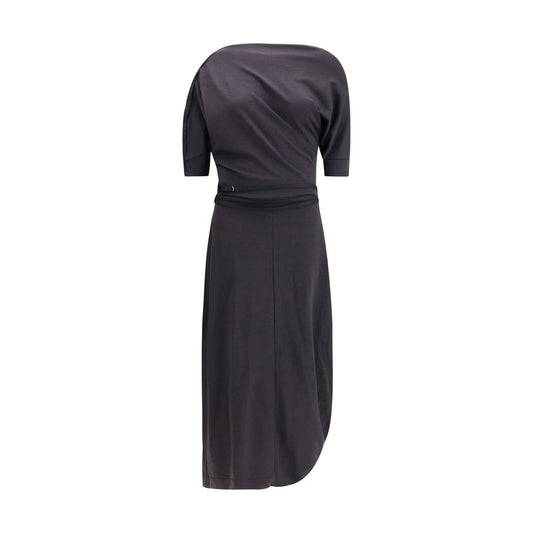 Lemaire Gray Wool Casual Dress
