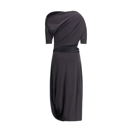 Lemaire Gray Wool Casual Dress