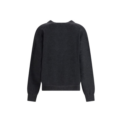 Lemaire Gray Merino Wool Cardigan