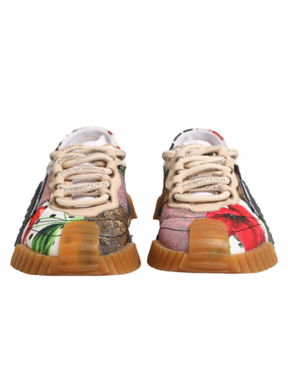 Dolce & Gabbana Multicolor Logo Low Top NS1 Sneakers Shoes