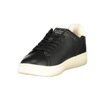 Tommy Hilfiger Black Polyester Low Top Sneakers