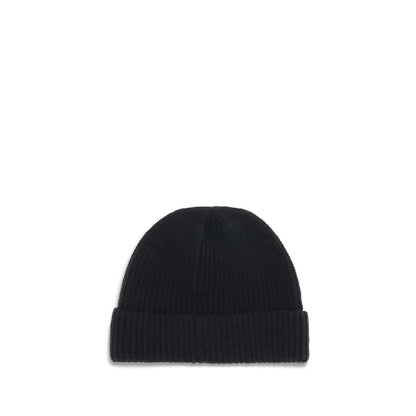 Prada Black Fleece Wool Beanie
