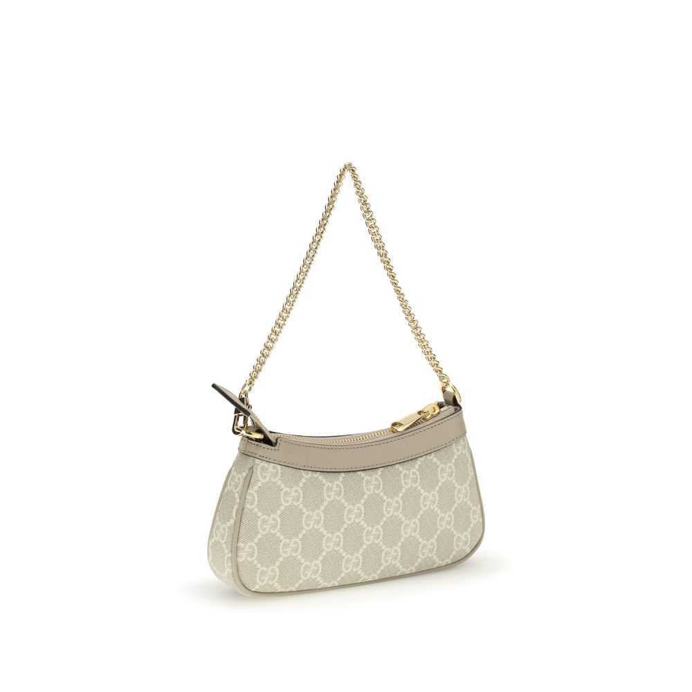 Gucci White Calf Leather Bos Taurus Shoulder Bag