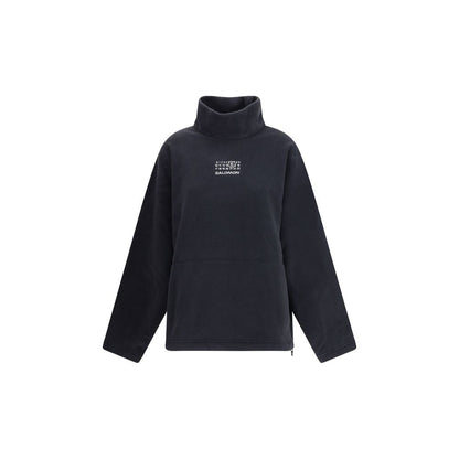 MM6 Black Polyester Sweatshirt