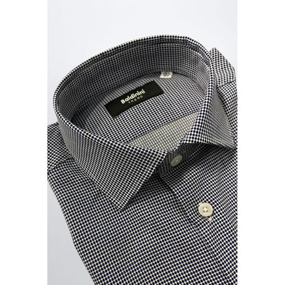 Baldinini Trend Blue Cotton Men Shirt