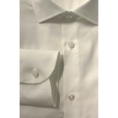 Baldinini Trend White Cotton Men Shirt