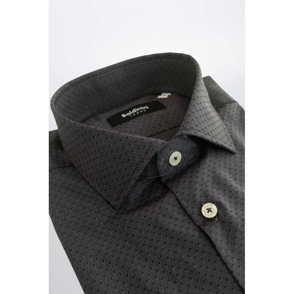 Baldinini Trend Gray Cotton Shirt