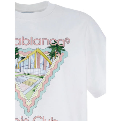 Casablanca White Cotton T-Shirt