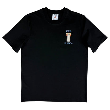 Casablanca Black Cotton T-Shirt