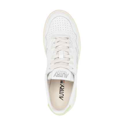 Autry White Leather Low Top Sneakers