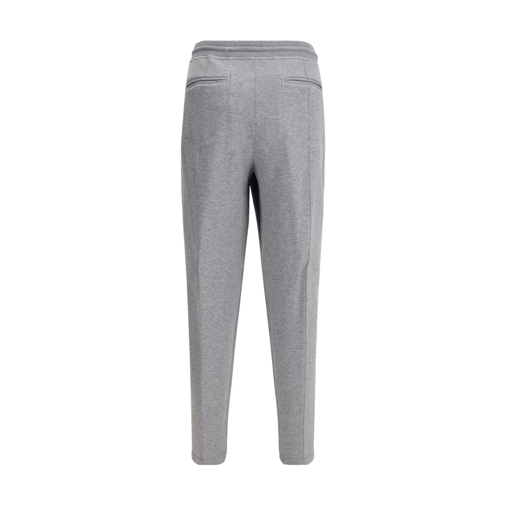 Brunello Cucinelli Gray Cotton Joggers (Workout Pants)