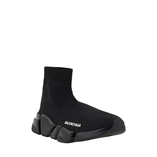 Balenciaga Black Fabric Athletic Sneakers