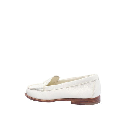 Church's White Calfskin Slip-On Loafers