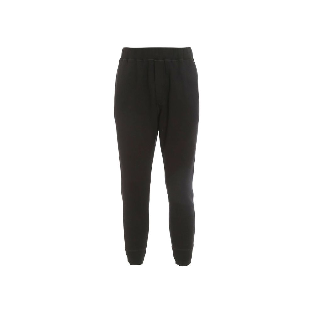 Dsquared² Black Cotton Joggers (Workout Pants)