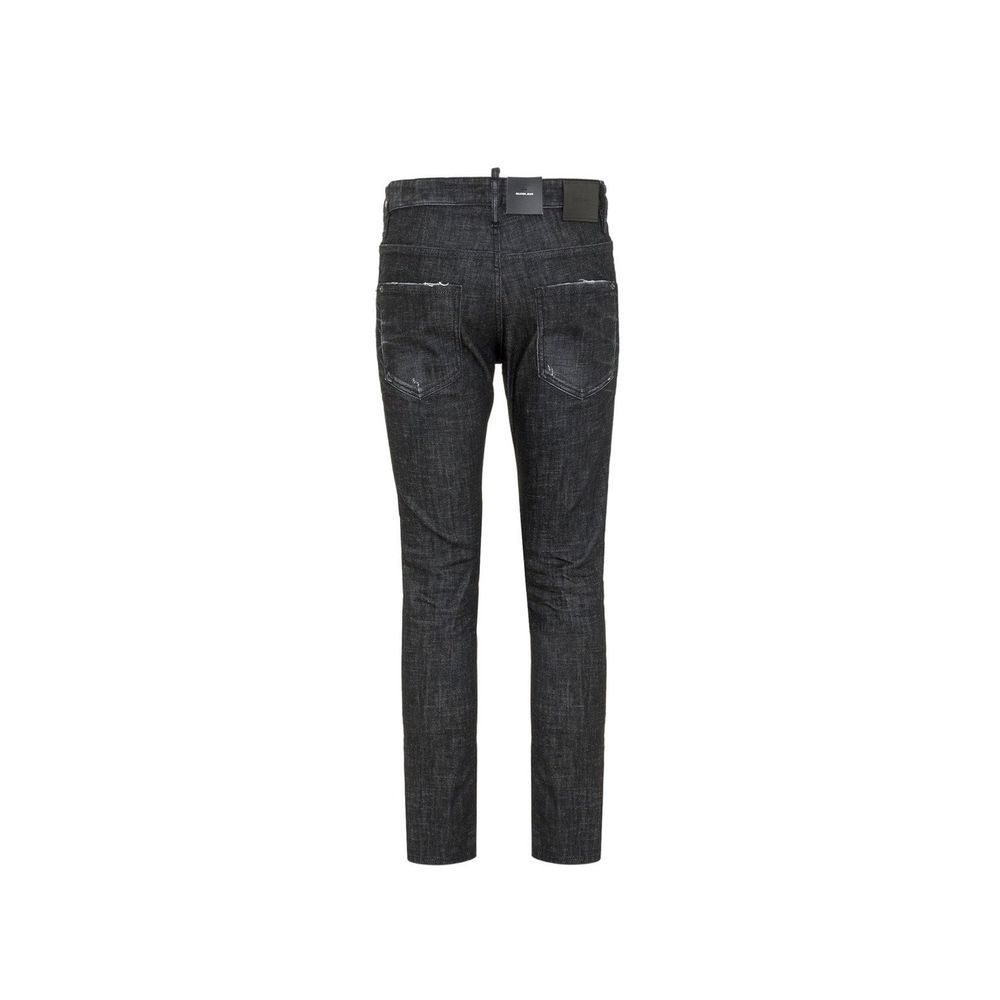 Dsquared² Black Cotton Jeans Denim