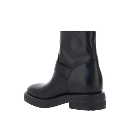 Chloé Black Calfskin Ankle Boots