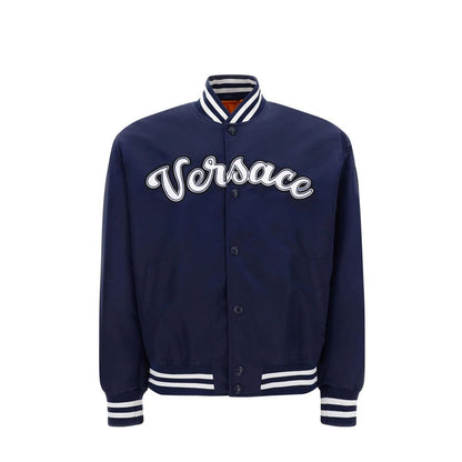 Versace Blue Nylon Bomber