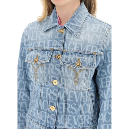 Versace Blue Cotton Denim Jacket