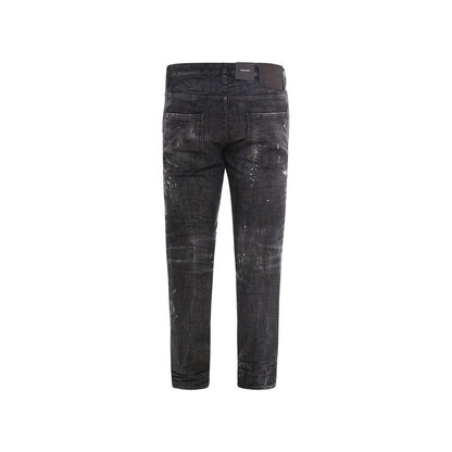 Dsquared² Black Cotton Jeans Denim