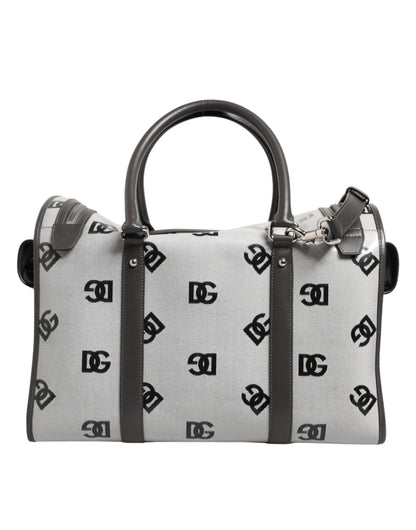 Dolce & Gabbana White DG Logo Pet Carrier Logo Plaque Top Handle Bag
