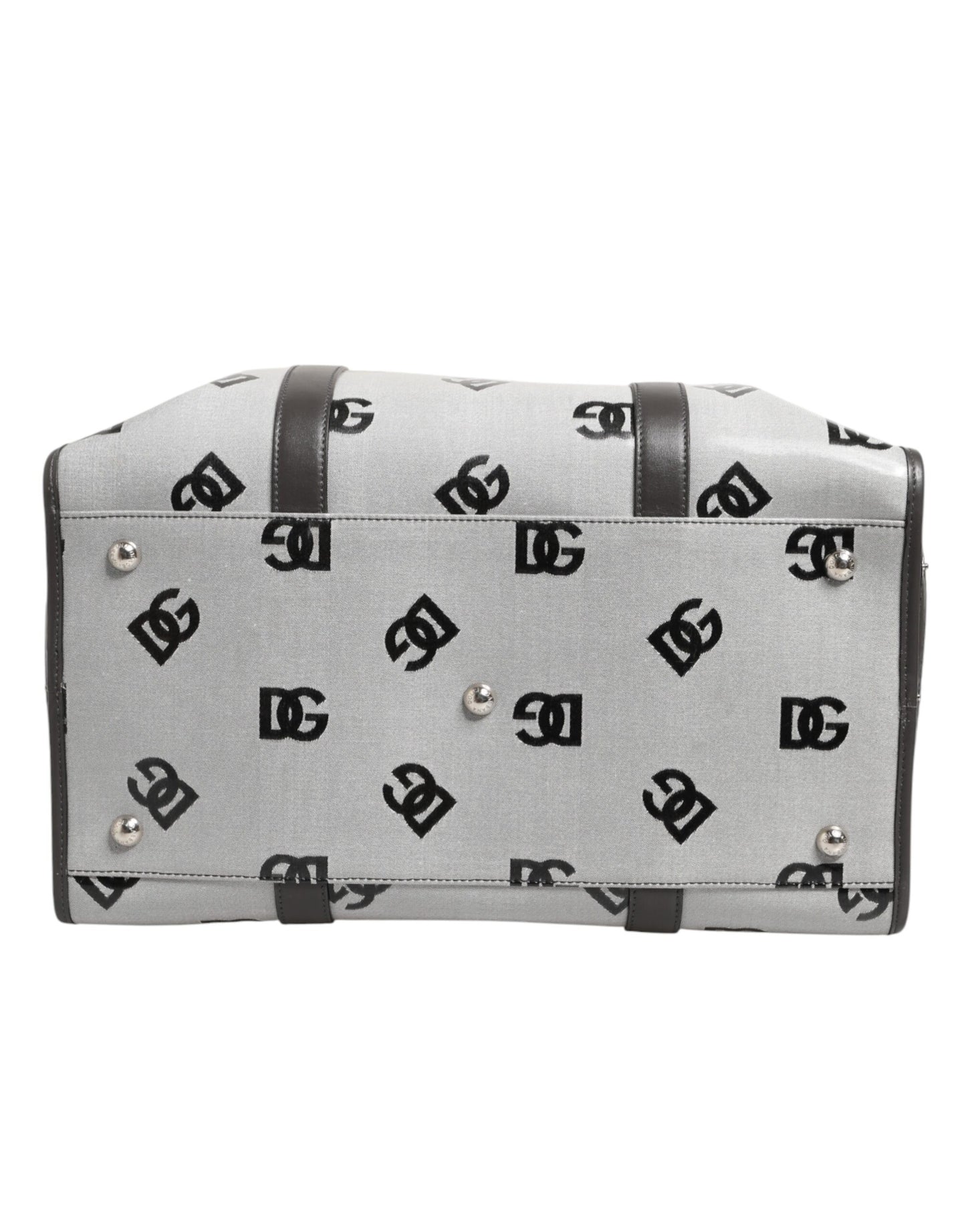 Dolce & Gabbana White DG Logo Pet Carrier Logo Plaque Top Handle Bag