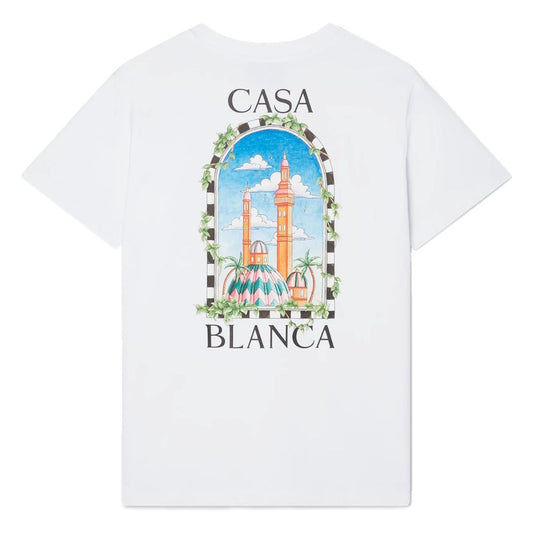 Casablanca White Cotton T-Shirt