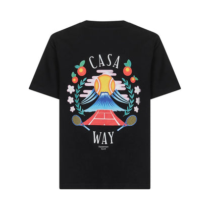 Casablanca Black Cotton T-Shirt
