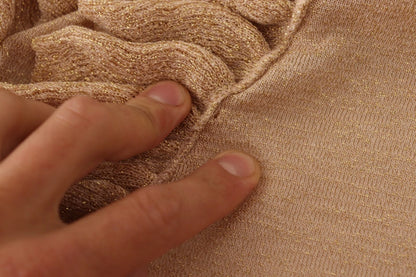 Aniye By Gold Ruffles Long Sleeves Viscose Cardigan Top