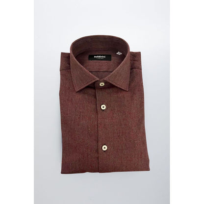 Baldinini Trend Red Cotton Men's Shirt