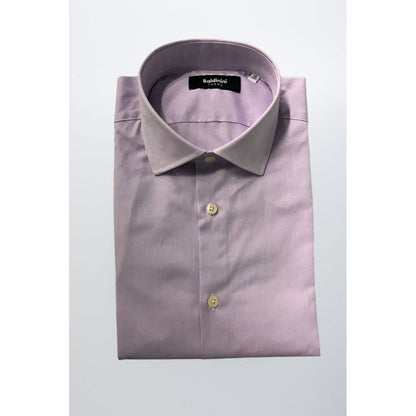 Baldinini Trend Purple Cotton Men Shirt