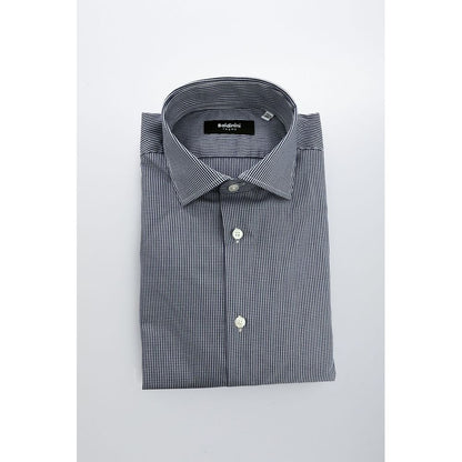 Baldinini Trend Blue Cotton Men's Shirt