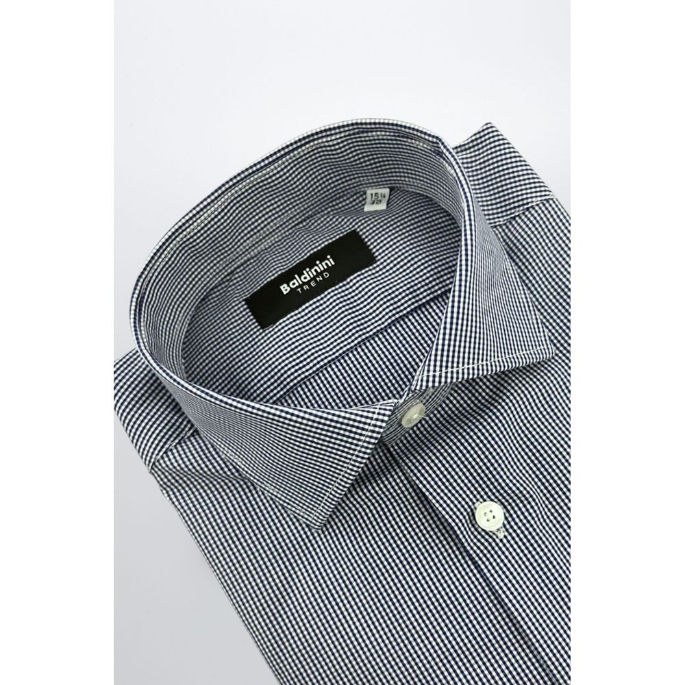 Baldinini Trend Blue Cotton Men's Shirt