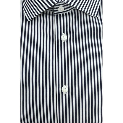 Baldinini Trend Blue Cotton Men Shirt