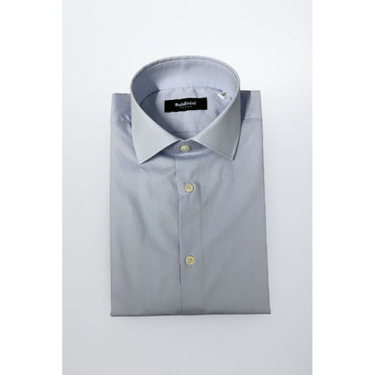 Baldinini Trend Light Blue Cotton Men Shirt
