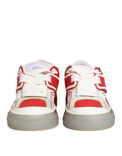 Dolce & Gabbana Multicolor Leather Custom 2.Zero Sneakers Shoes