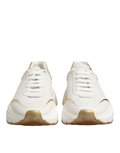 Dolce & Gabbana White Gold Daymaster Low Top Sneakers  Shoes