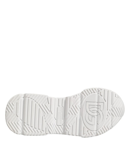 Dolce & Gabbana White Leather Daymaster Low Top Sneakers Shoes
