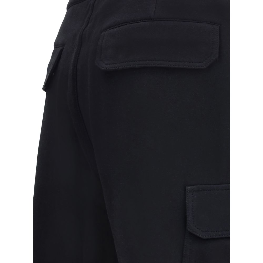 Brunello Cucinelli Black Cotton Bermuda Shorts