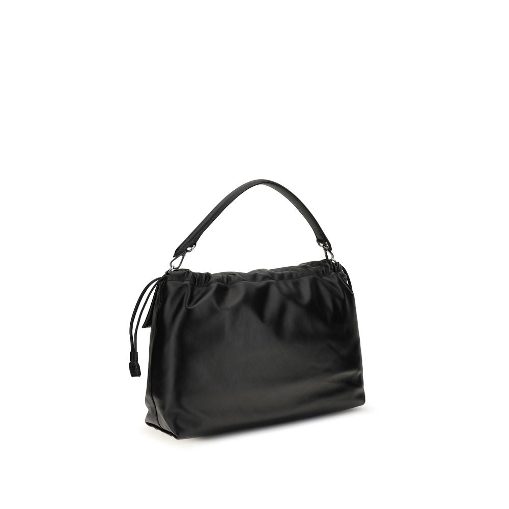 Fendi Black Calf Leather Bos Taurus Shoulder Bag