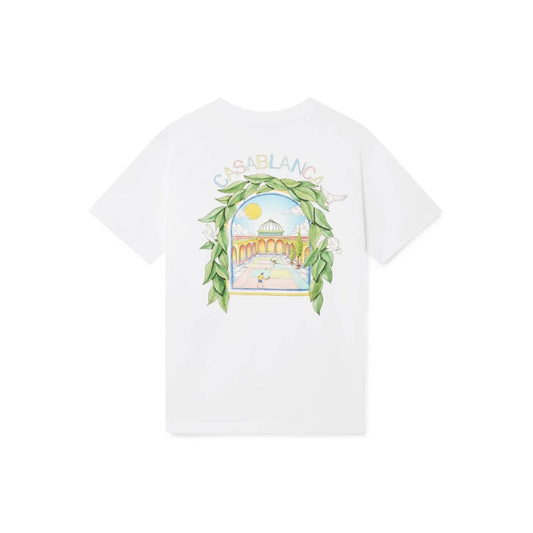 Casablanca White Cotton T-Shirt