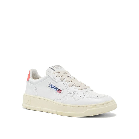 Autry White Leather Low Top Sneakers