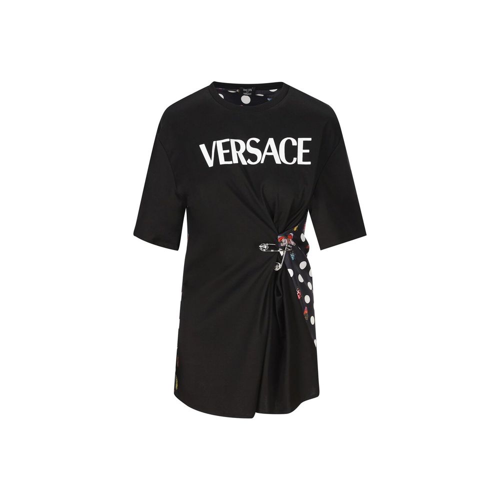 Versace Black Cotton T-Shirt