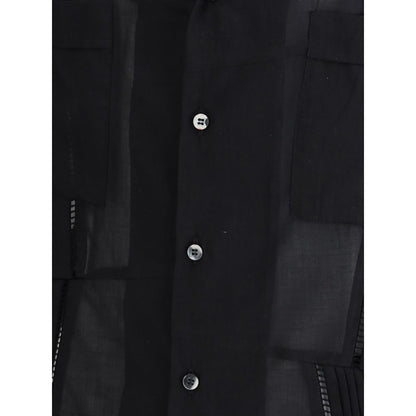 Magliano Black Cotton Shortsleeve Shirt