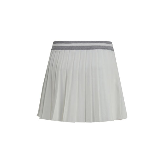 Brunello Cucinelli White Polyester Mini Skirt