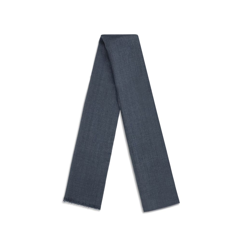 Brunello Cucinelli Blue Cashmere Scarf