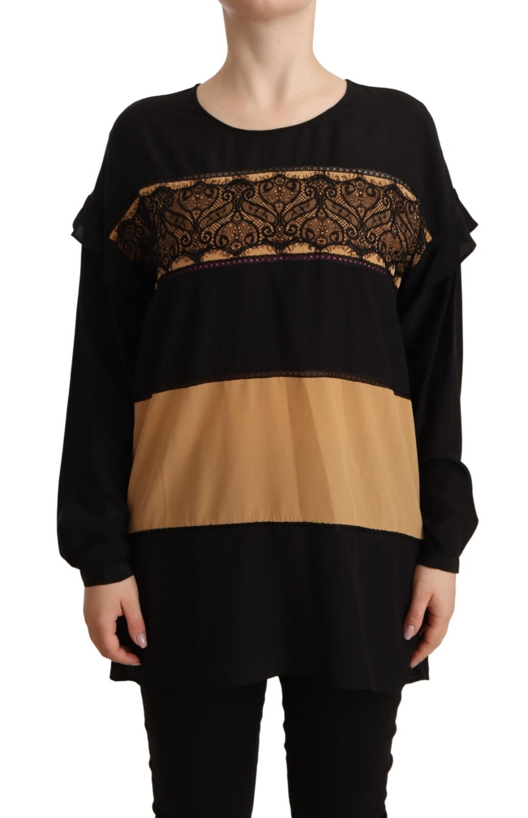 Twinset Multicolor Long Sleeves Round Neck Pullover Sweater