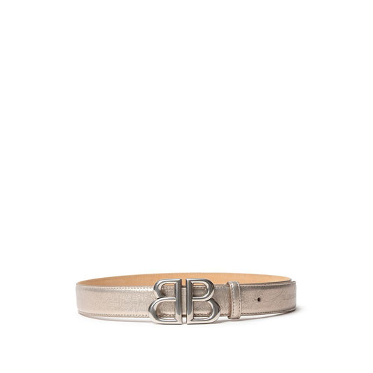 Balenciaga Gold Leather Regular Belt