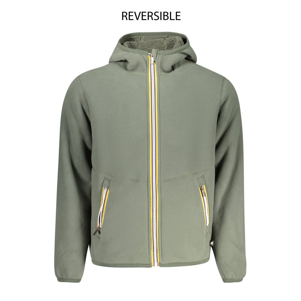K-WAY Verde Polyester Men's Reversible Jacket