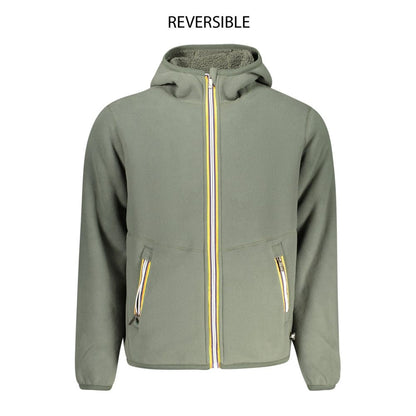 K-WAY Verde Polyester Men's Reversible Jacket